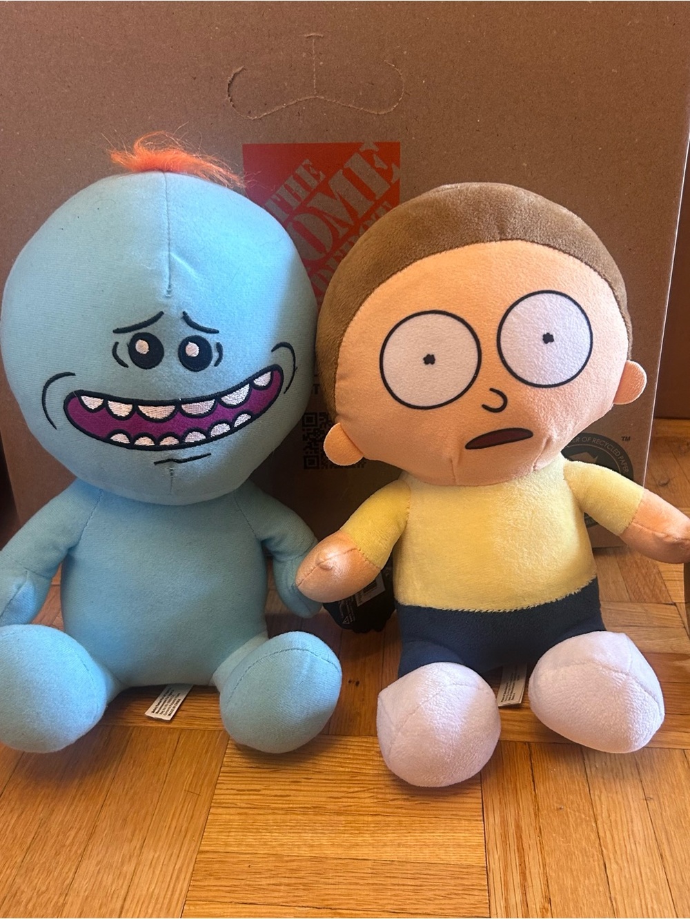 Rick and Morty Plush Toy Set - Blue Mr. Meeseeks & Yellow Morty